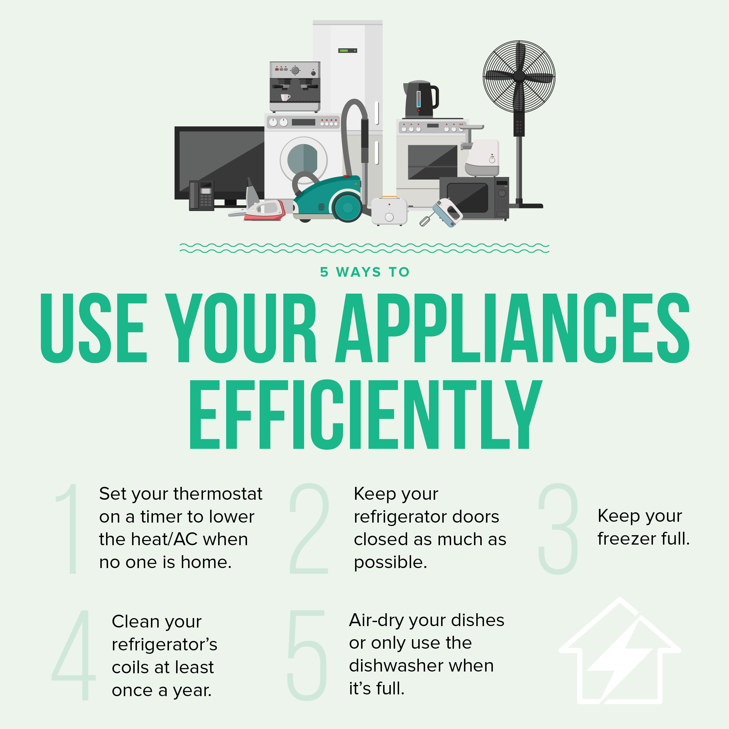 5 Ways to Use Your Appliances Efficiently - CUcontent - One-Click ...